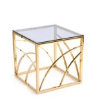 UNIVERSE KWADRAT COFFEE TABLE, FRAME - GOLD, GLASS - SMOKE order